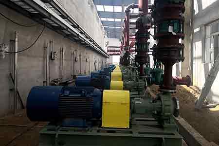 KCC系列化工离心泵在内蒙古久泰新材料有限公司使用现场