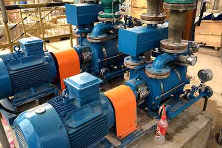 肯富来液环泵在博世科蒲庙纸厂二氧化氯项目使用现场